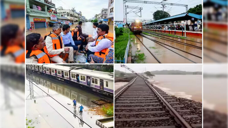 AP Rains: 50 ఏళ్లలో ఇదే తొలిసారి.. నీట మునిగిన బెజవాడ.. ఏకంగా 150కి పైగా రైళ్ల రద్దు