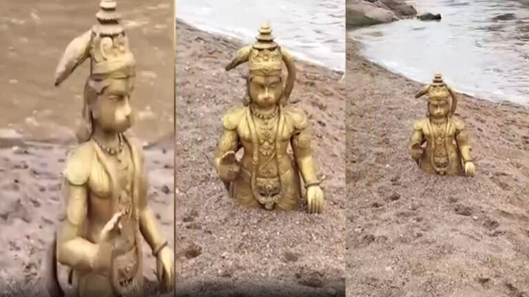 అల్లూరి సీతారామరాజు జిల్లాలో అద్భుతం…! వాగులో కొట్టుకువచ్చిన ఆంజేయుడి విగ్రహం