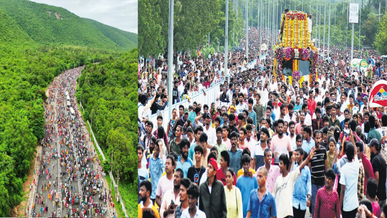 Simhachalam Giri Pradakshina: 32 కిలోమీటర్ల సింహాద్రి గిరి ప్రదక్షిణ ప్రారంభం.. అప్పన్న సన్నిధిలో లక్షలాది భక్త జన సంద్రం