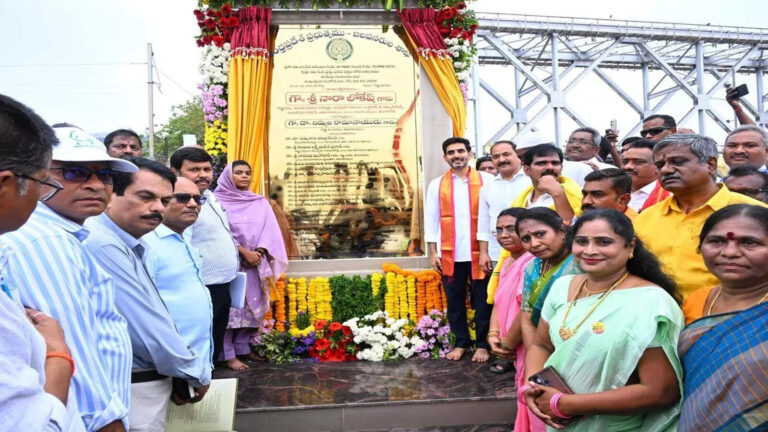 Nara Lokesh Krishna River Retaining Wall,మరో హామీ నిలబెట్టుకున్న మంత్రి లోకేష్.. రూ.294.20 కోట్లతో తాడేపల్లి రిటైనింగ్ వాల్‌కు శంకుస్థాపన – ap minister nara lokesh to lay foundation stone for krishna river retaining wall