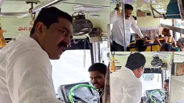 Mla Bode Prasad Chased Stopped Rtc Bus,ప్రభుత్వానికి చెడ్డపేరు తెస్తే ఊరుకోను.. ఆర్టీసీ డ్రైవర్‌కు టీడీపీ ఎమ్మెల్యే వార్నింగ్ – penamaluru mla bode prasad chased and stopped rtc bus warned driver not stopped in bus stand